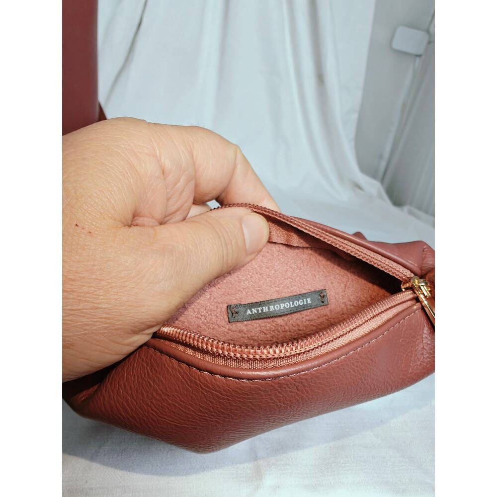ANTHROPOLOGIE Hollace Tote: Mini Edition raisin color NEAR NEW - Picture 9 of 9